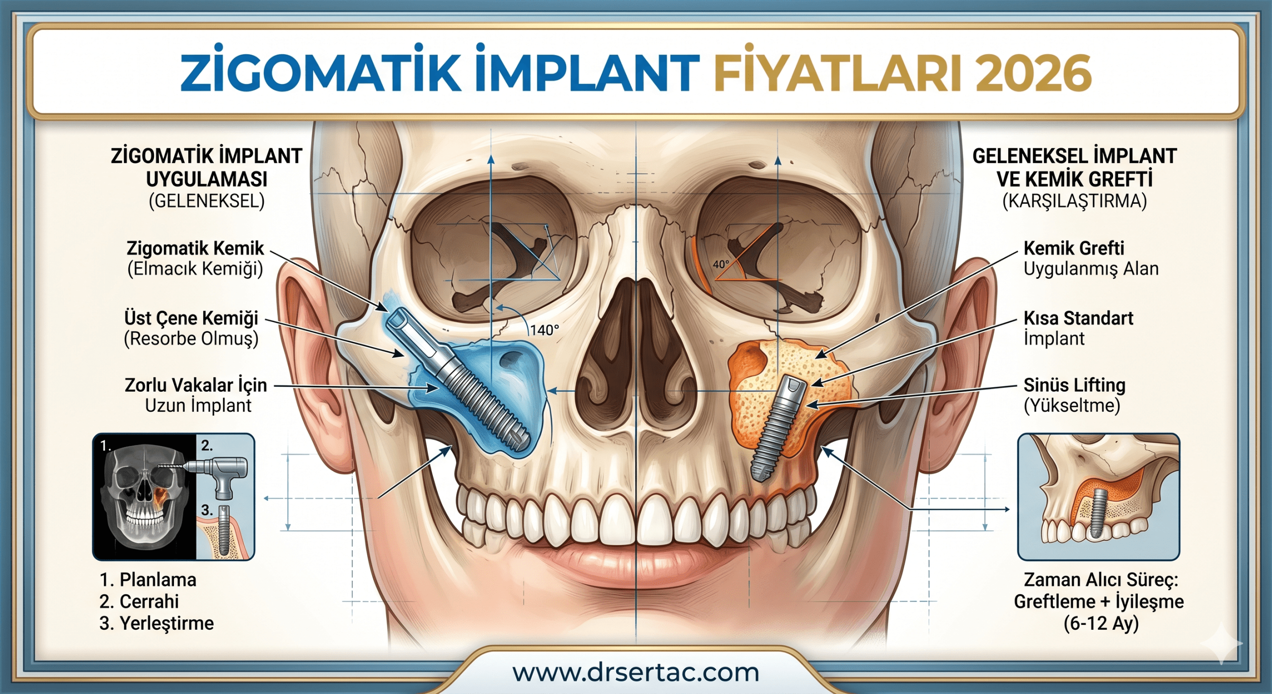 zigomatik implant fiyatları